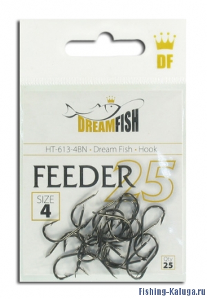                 Крючки DreamFish Feeder, BN, №10, (25 шт/уп)
