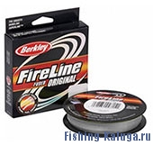 Леска плетеная BERKLEY "FireLine Smoke" 0.10mm (110m)(5.9kg)(серая)