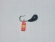 Народная мормышка свинцовая Уралка с отверстием d3 цвет черный с подвесом Столбик "Жезл"